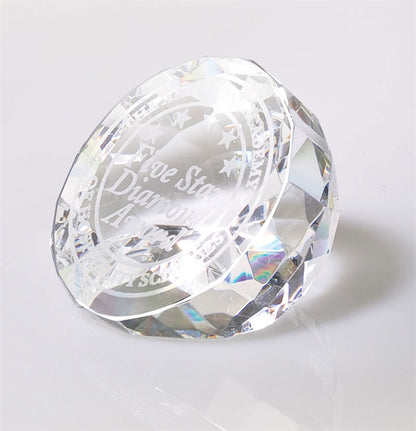 Flat-Cut Diamond Crystal Award