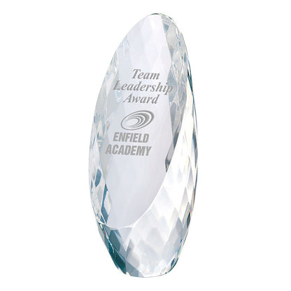 Faceted Optical Crystal Egg Award