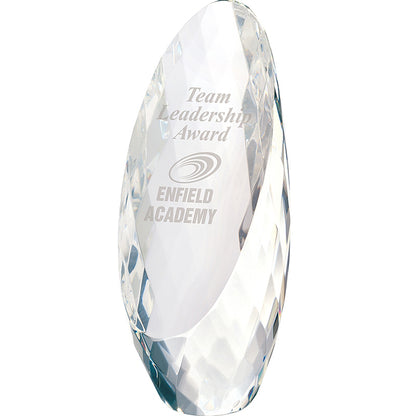 Faceted Optical Crystal Egg Award - CA3103