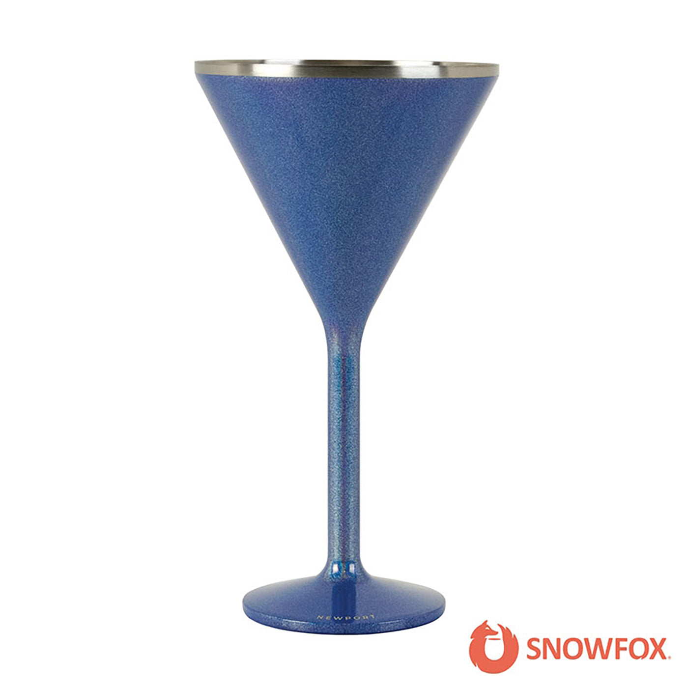 8 oz. Double Wall Steel Stemmed Martini Glass - CF1018SN