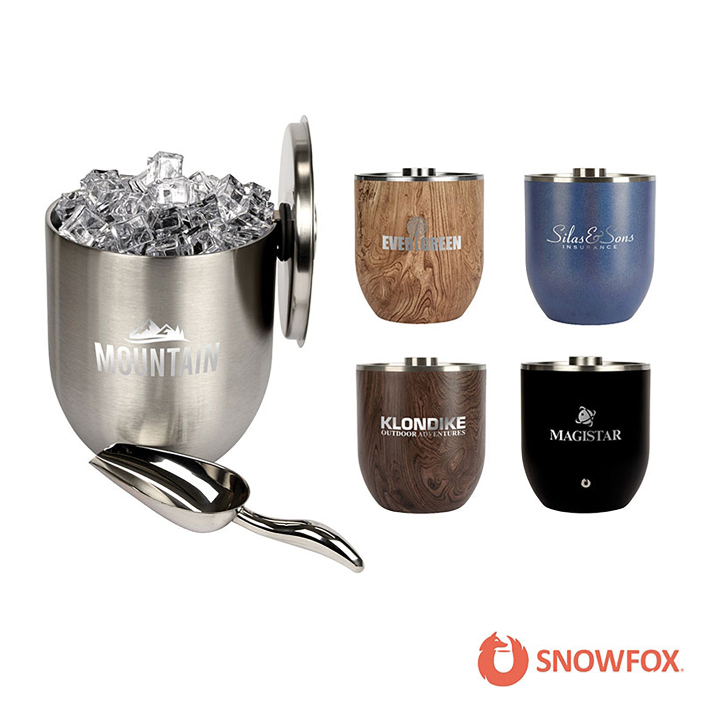 3L Double Wall Stainless Steel, Vacuum Insulated Ice Bucket