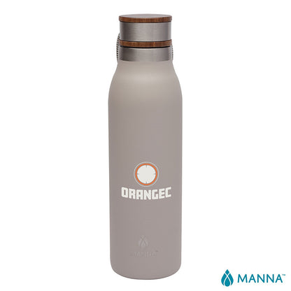 18 oz. Ascend Stainless Steel Water Bottle w/ Acacia Lid - CM2027K