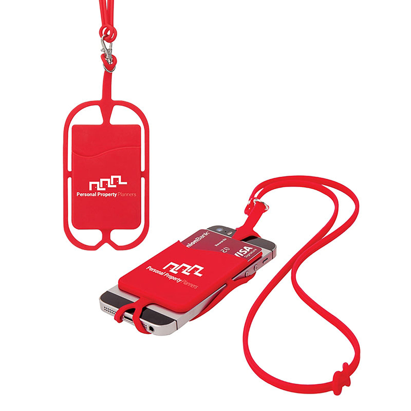 Silicone Phone Holder with Lanyard