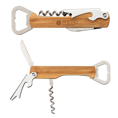 Bamboo Handle Multi-Function Bar Tool