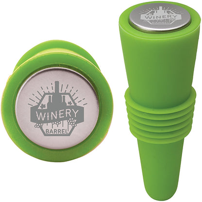 Ribbed Silicone Wine Stopper - EH3117G