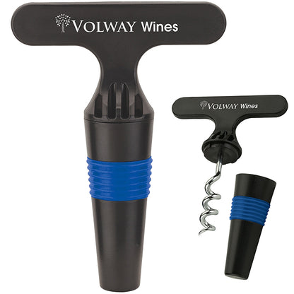 ABS Plastic Wine Corkscrew Stopper - EH3118N