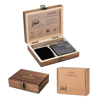 11-Piece Basalt Whiskey Stone Set