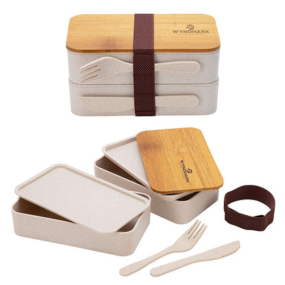 Bamboo Wheat Straw Bento Set - EH4001K
