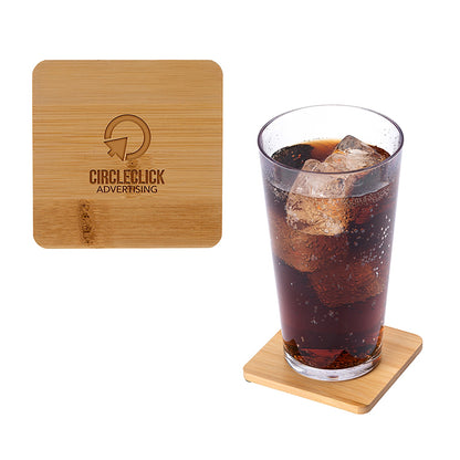3.5" Square Bamboo Coaster