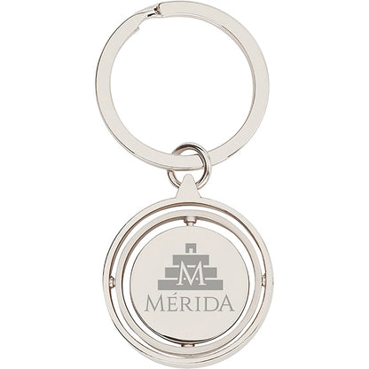 Spinning Gyro Ring Metal Keychain - EK1025