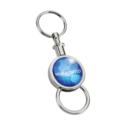 Chrome Separating Metal Keyring