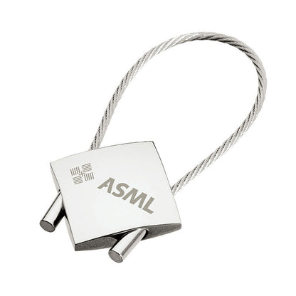 Chrome Cable Wire Keyring