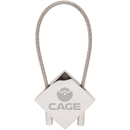 Chrome Cable Wire Keyring - EK5400