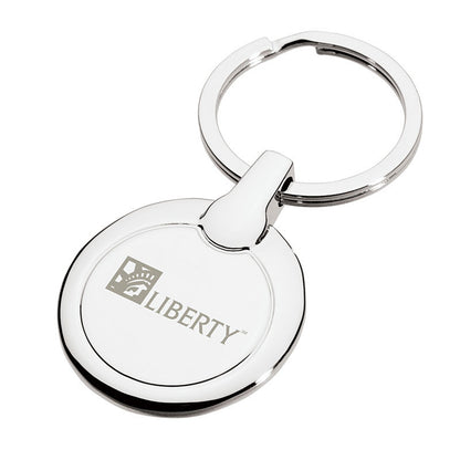 Chrome Round Split Ring Keyring
