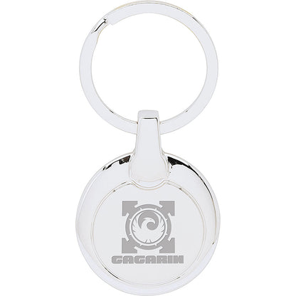 Chrome Round Split Ring Keyring - EK5600