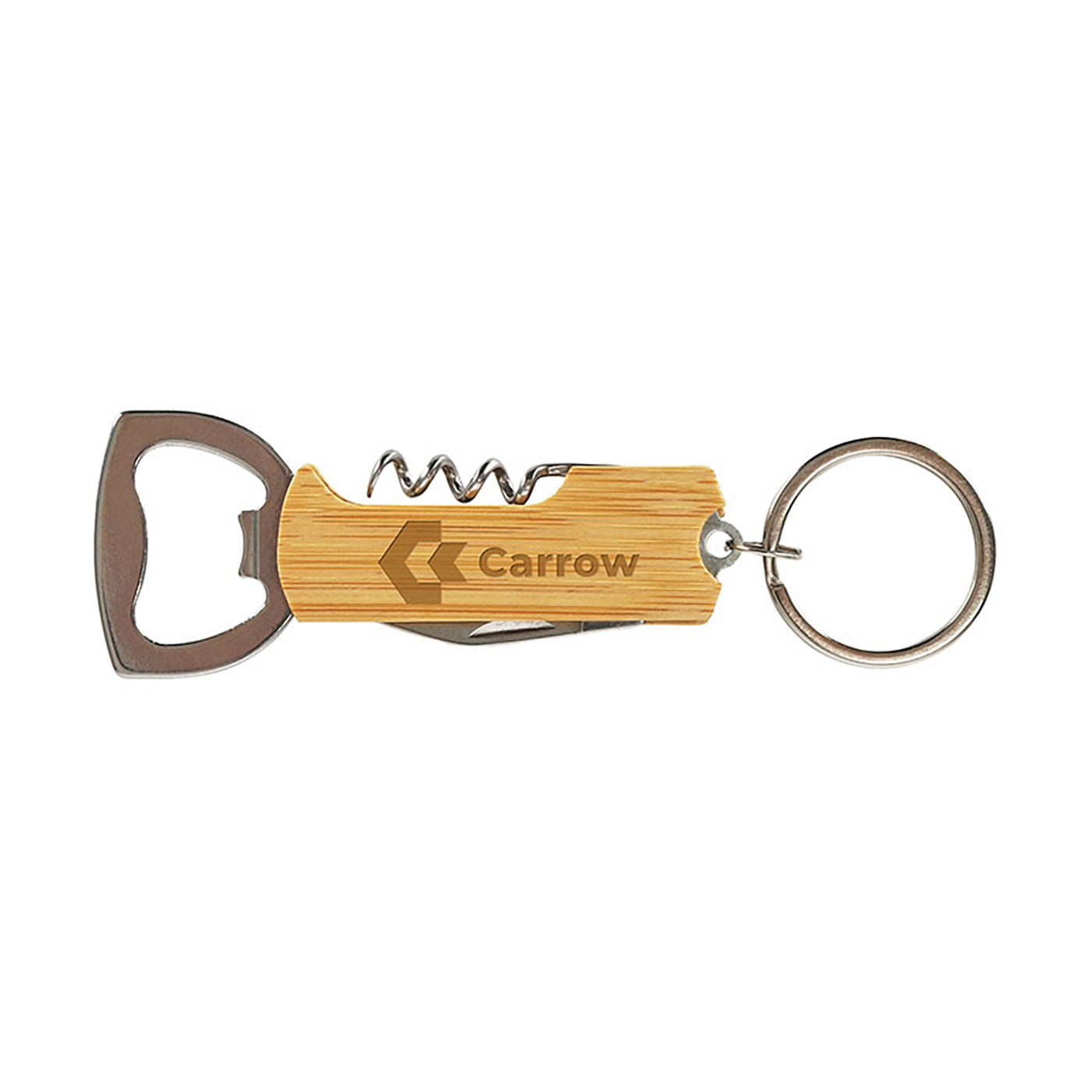4-in-1 Bamboo Bar Tool Keychain - EK8008K