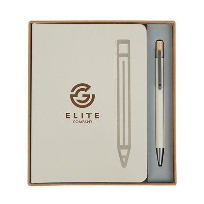Magnetic Journal Set with Recycled Aluminum Pen - ES3511C