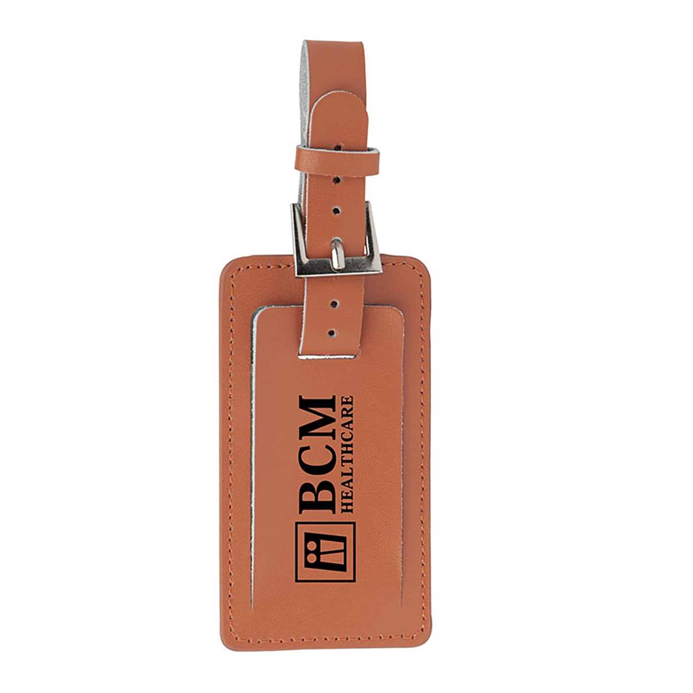 Leather Luggage Tag with Metal Buckle - ET1200T