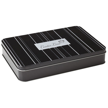 Pinstriped Aluminum Gift Tin