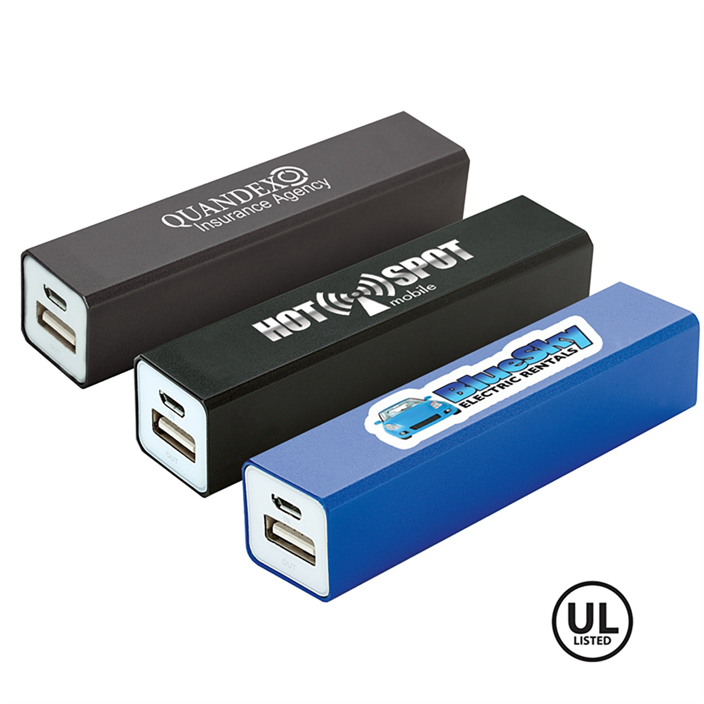 1900mAh Aluminum UL Listed Power Bank