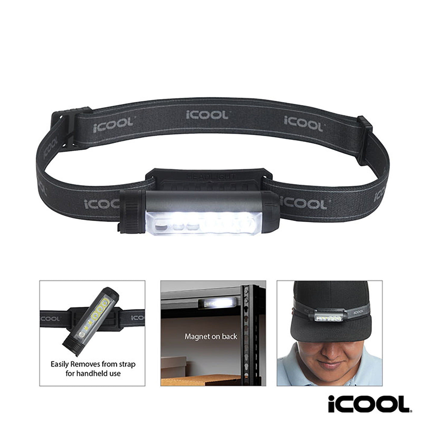 150-Lumen Detachable LED Headlamp