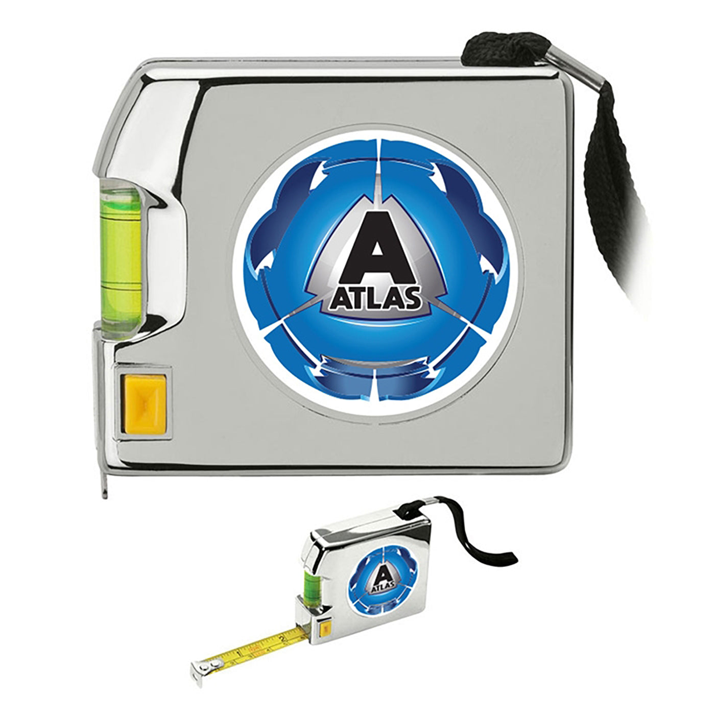 12-Foot Chrome Tape Measure with Level - GM3100