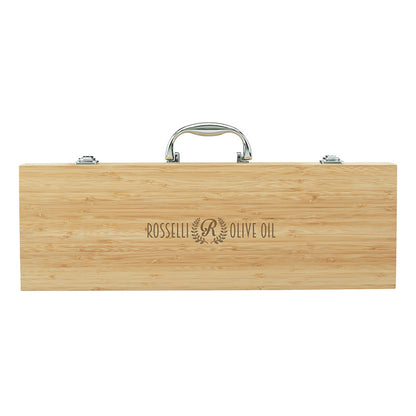 5-Piece Bamboo Steel BBQ Set - GR2006