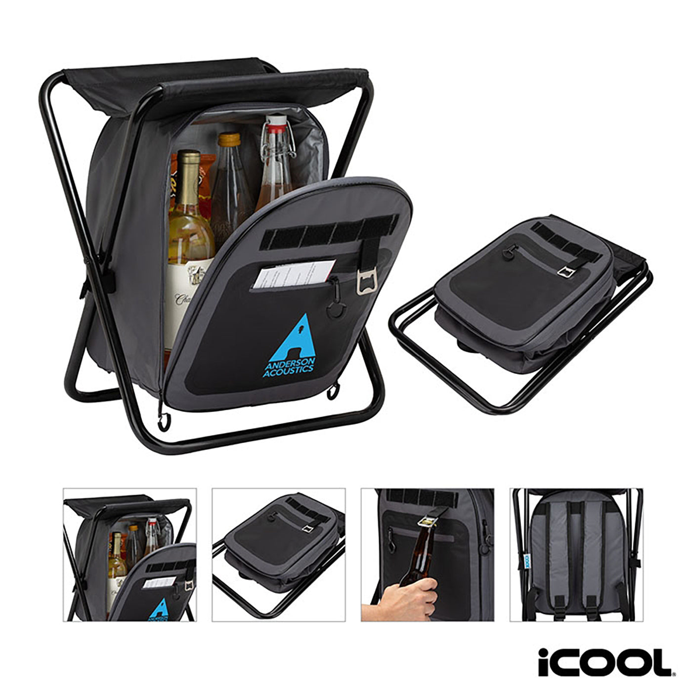 Cape Town 20-Can Capacity Backpack Cooler Chair