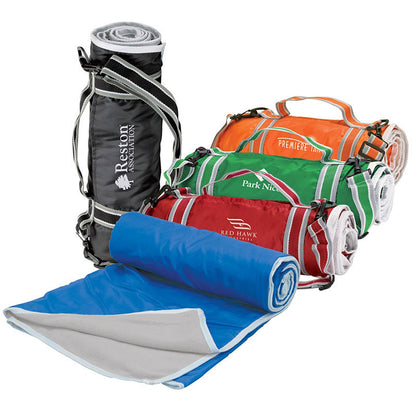Water-Resistant Roll-Up Fleece Blanket