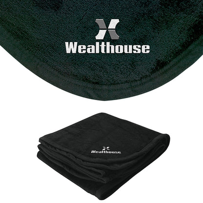 Micro-Plush Fleece Blanket with Carry Bag - GR5104B