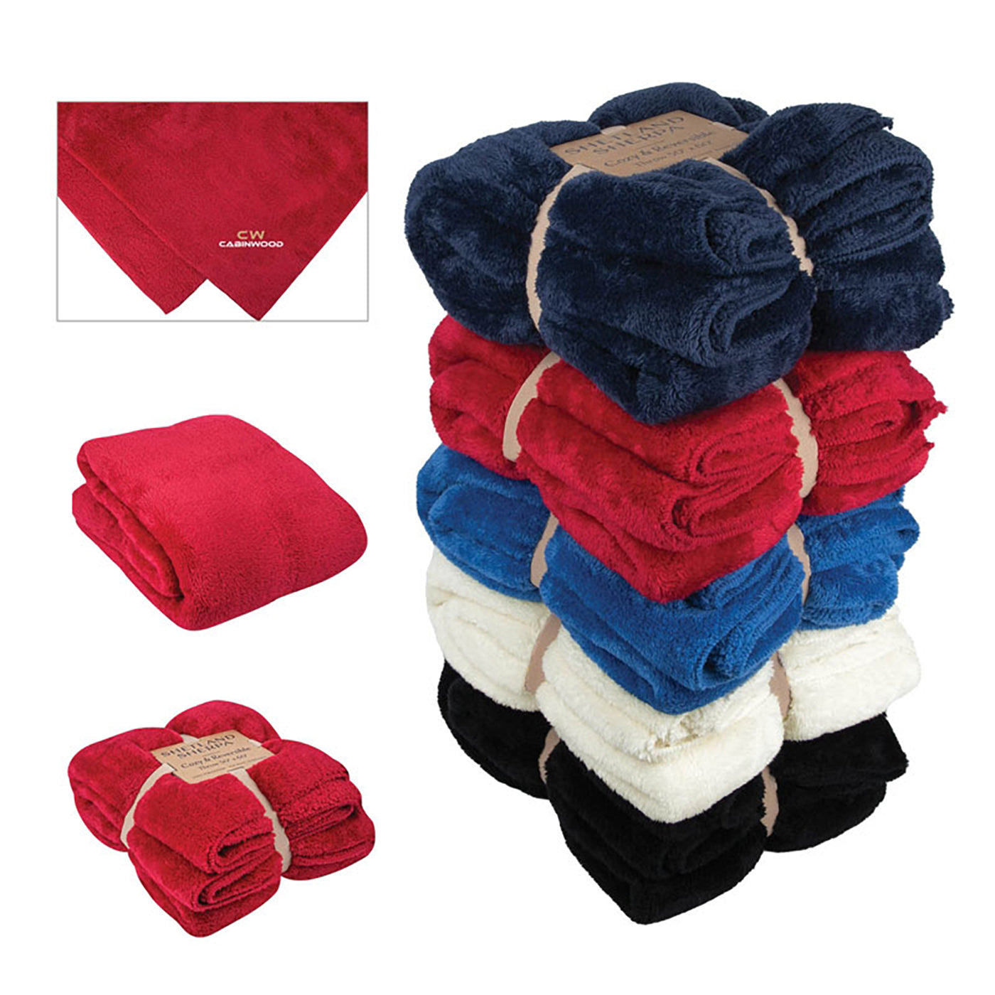 50" x 60" Double-Sided Sherpa Blanket