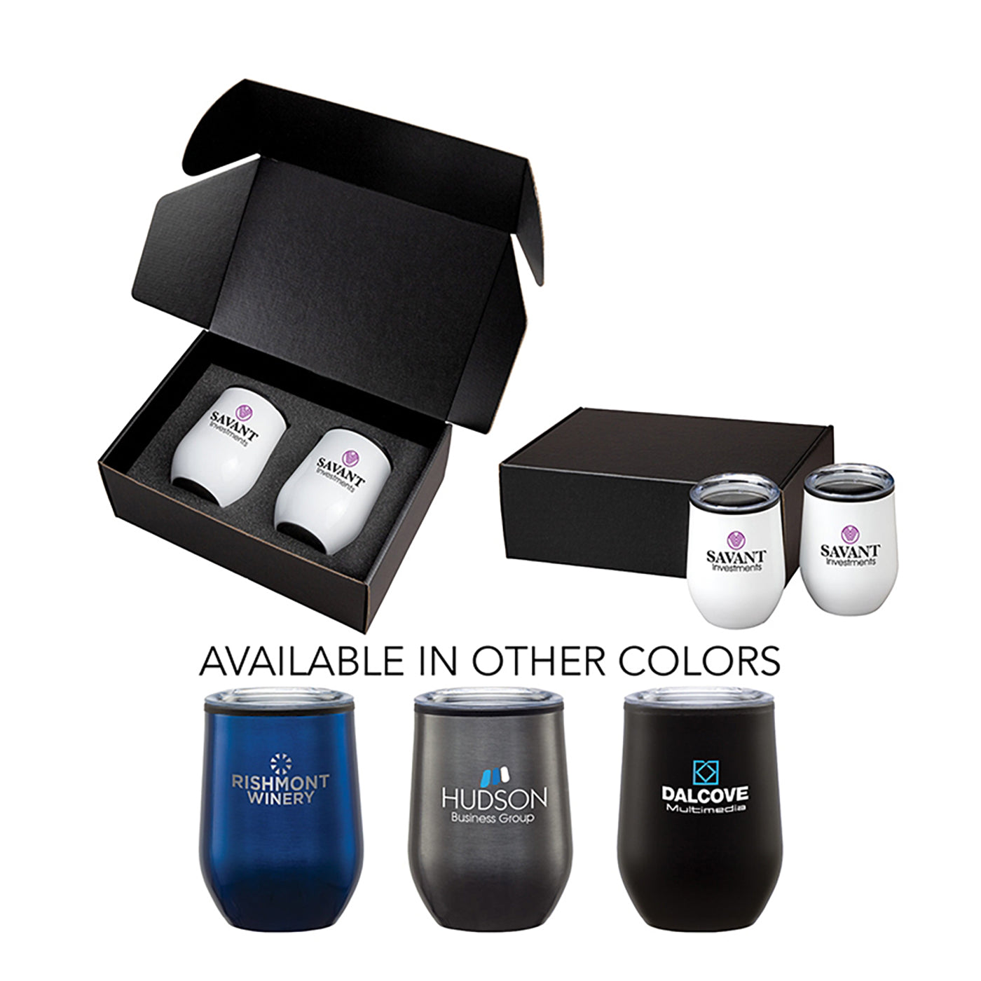 Double Wall Stainless Steel Wine Tumbler Set