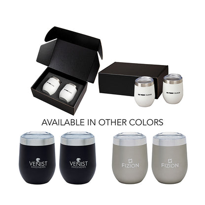 Copper-Lined Vacuum Insulated Wine Tumbler Set