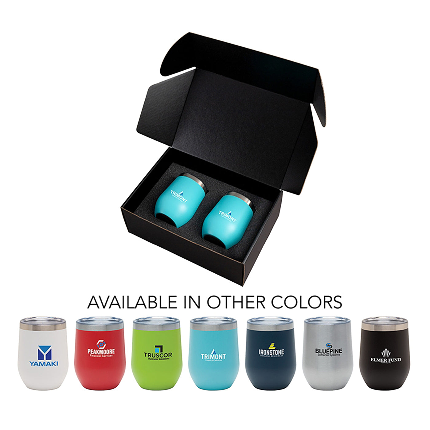 Powder-Coated Wine Tumbler Gift Set - GS2205