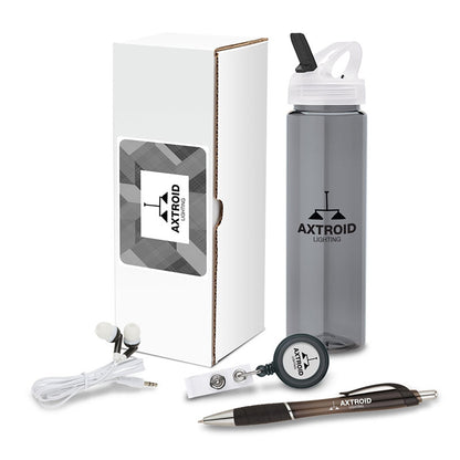 4-Piece Employee Welcome Kit with Water Bottle - GS8002B