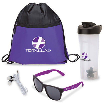 4-Piece Shaker and Sunglasses Fitness Set - GS8020P