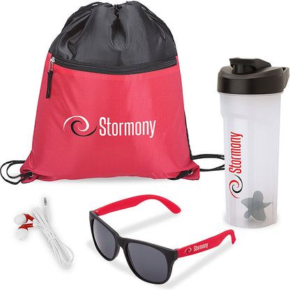 4-Piece Shaker and Sunglasses Fitness Set - GS8020R