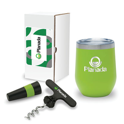 Wine Lover's Stainless Steel Gift Set - GS8025G
