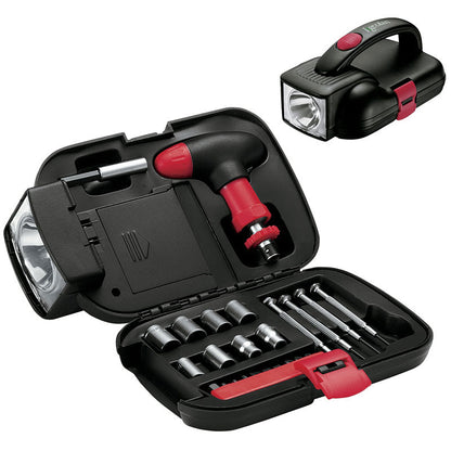 LED Flashlight Tool Kit with Screwdrivers