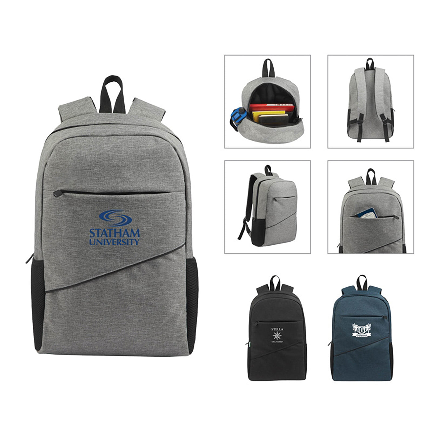 300D RPET Recycled Poly Laptop Backpack