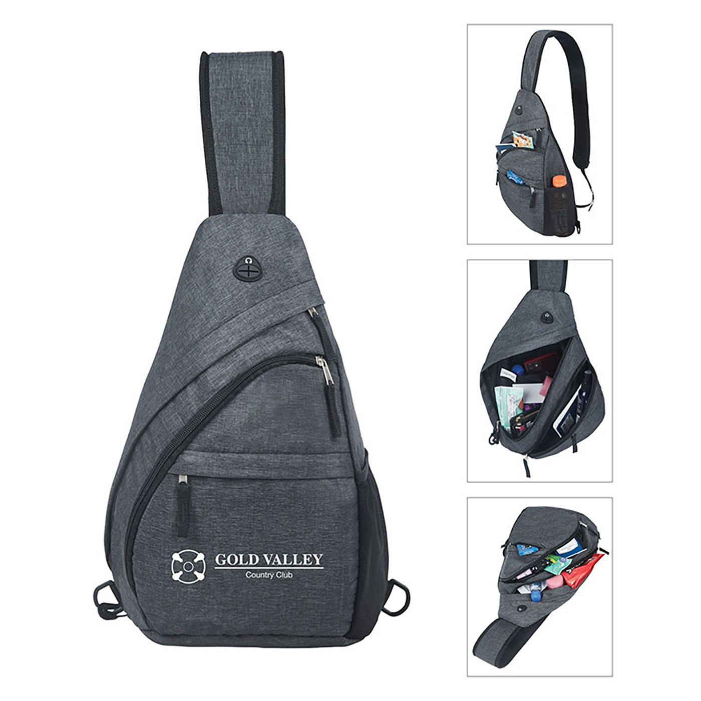 Two-Tone Crossbody Sling Bag