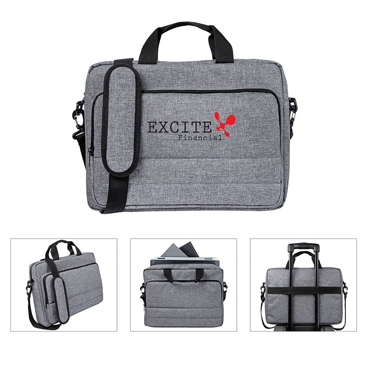 600D Poly Laptop Briefcase
