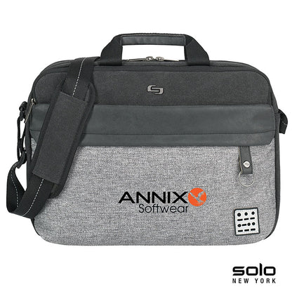 Denim-Feel Polyester Business Briefcase
