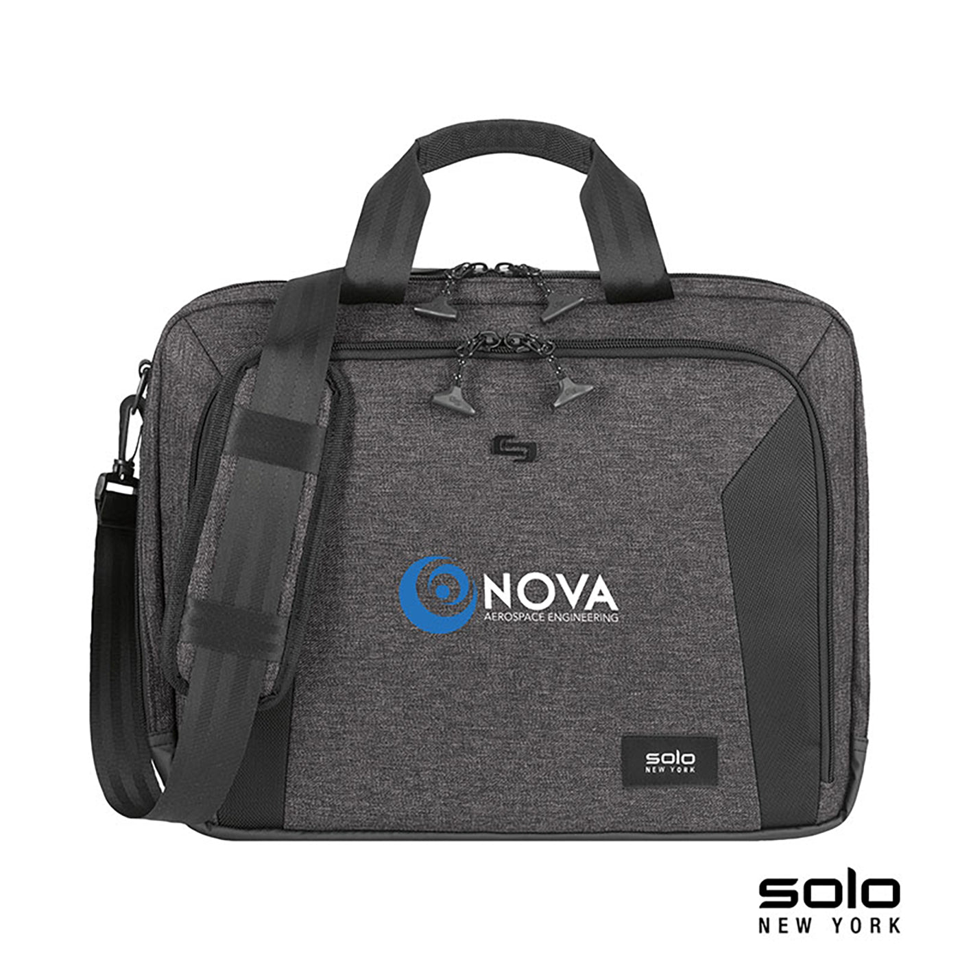 TSA-Friendly 1680D Poly Briefcase - KL1048S