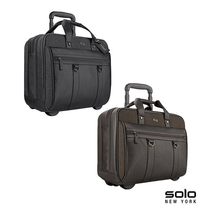 Polyester Rolling Laptop Case with Telescoping Handle