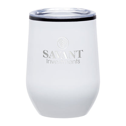 12oz Stainless Steel Tumbler with Clear Lid - KM2501W