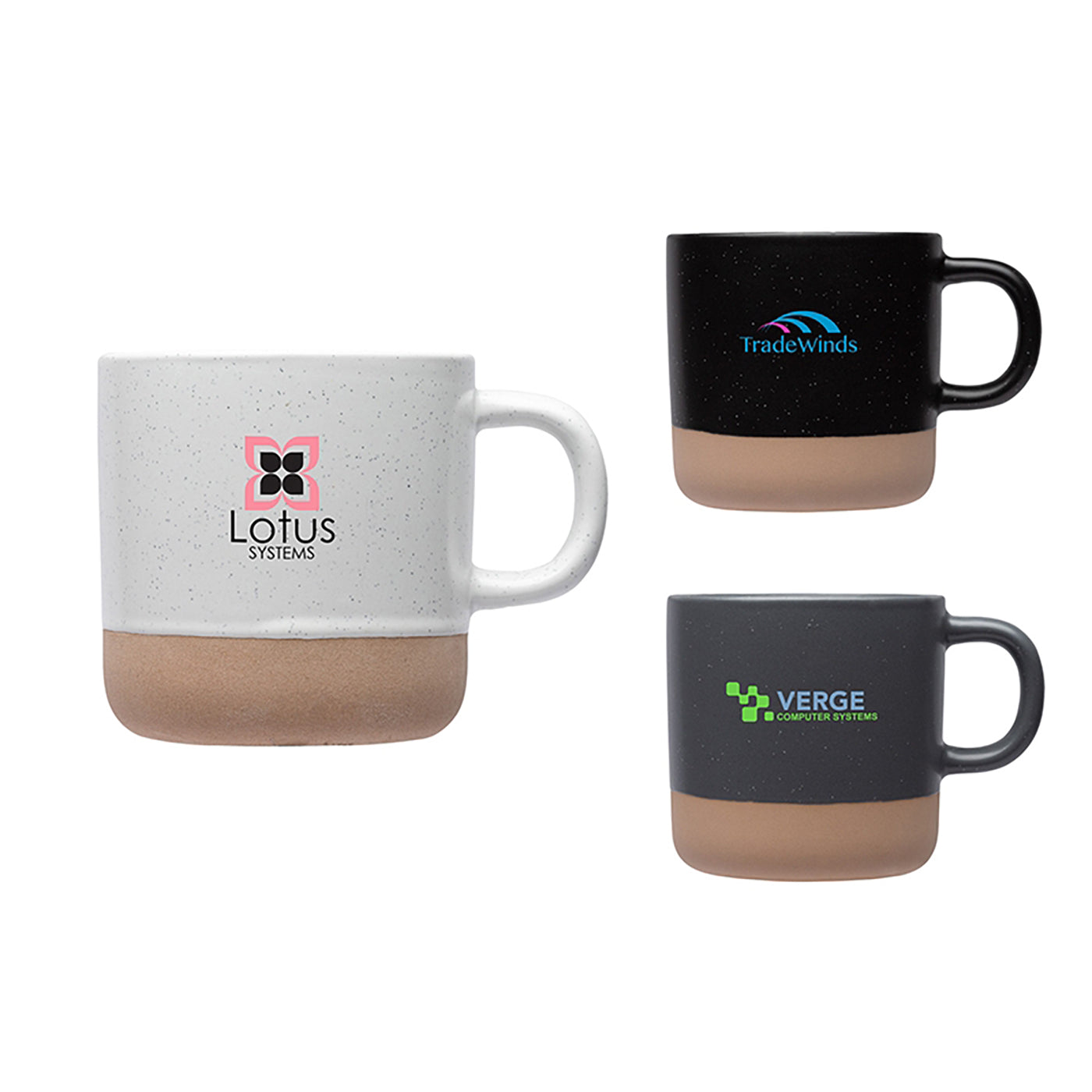12oz Two-Tone Speckled Ceramic Mug