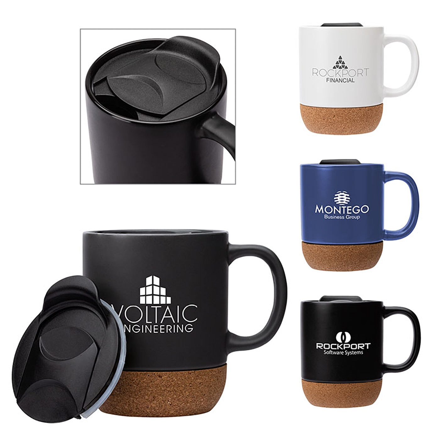 14oz Ceramic Mug with Cork Base
