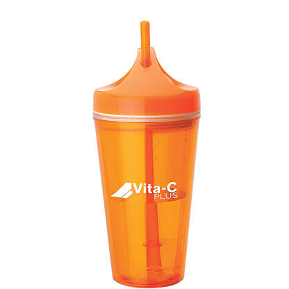 16oz AS Tumbler with Handle and Straw - KM6117T