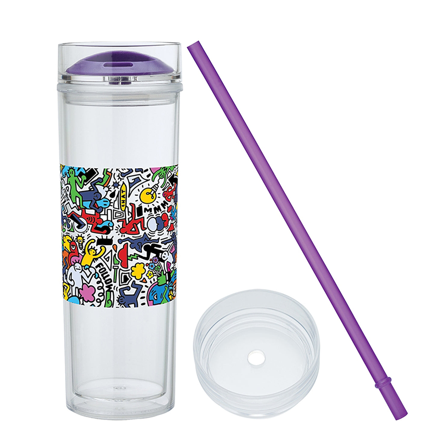 16oz Dual-Lid AS Tumbler System - KM6135P